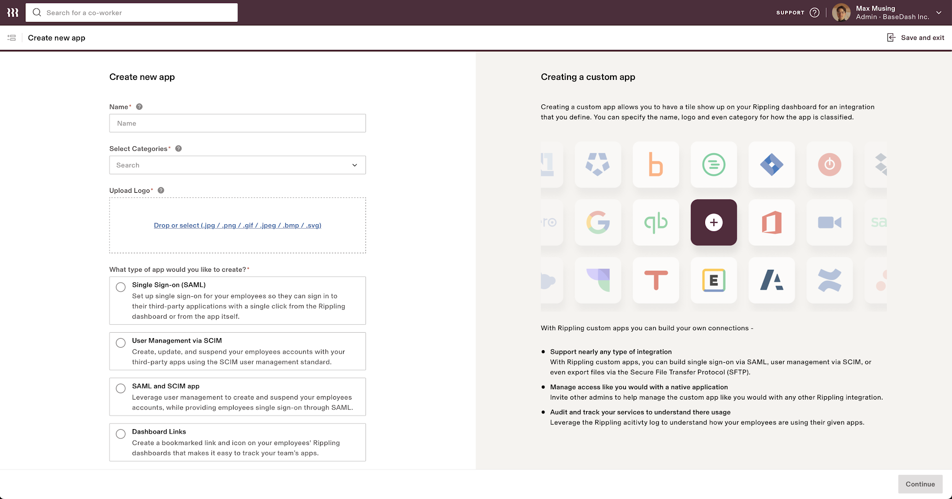 Rippling SAML Step 2